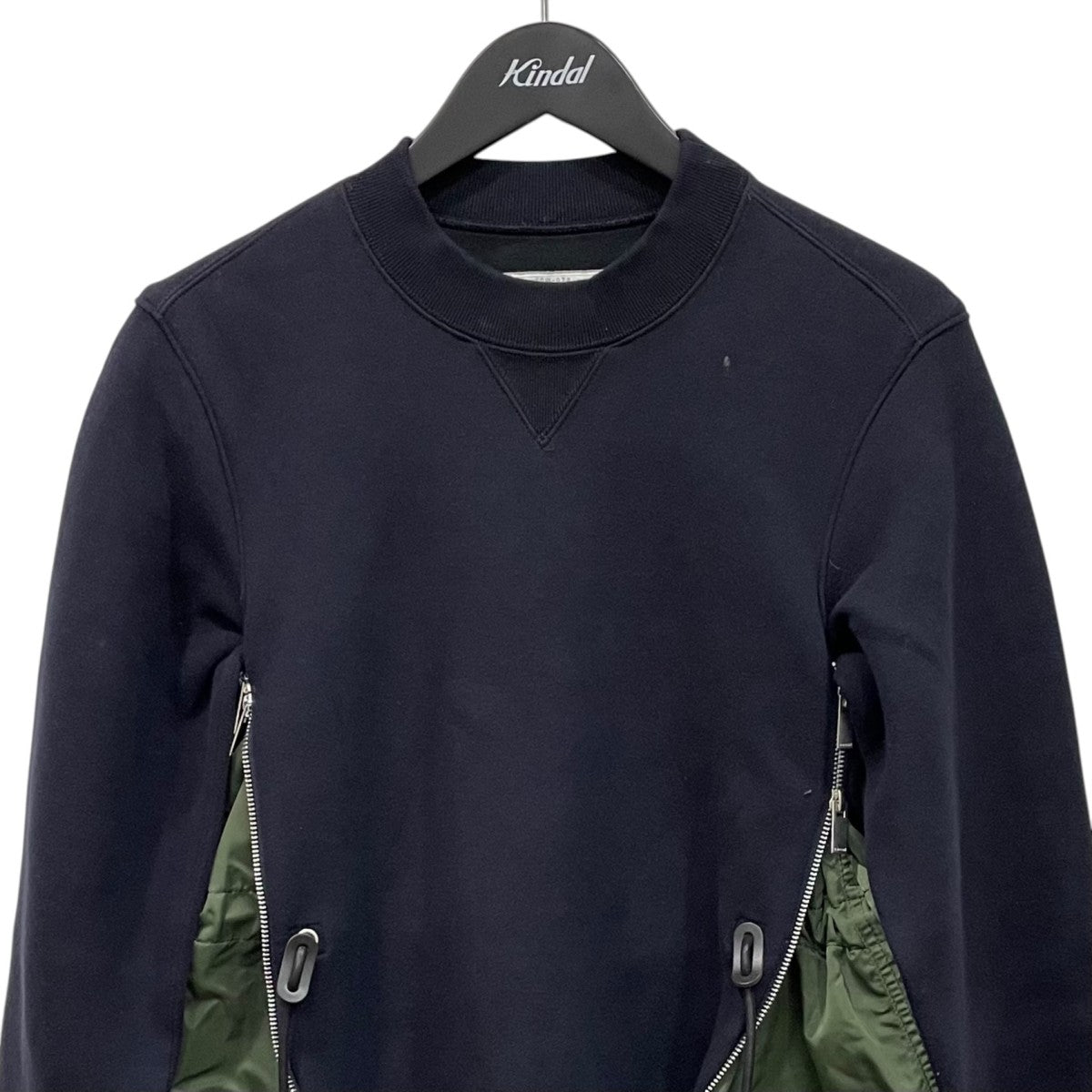sacai Spomge Sweat MA-1 Dress長袖ワンピースSCW-018 古着・中古-2枚目のアイテム画像