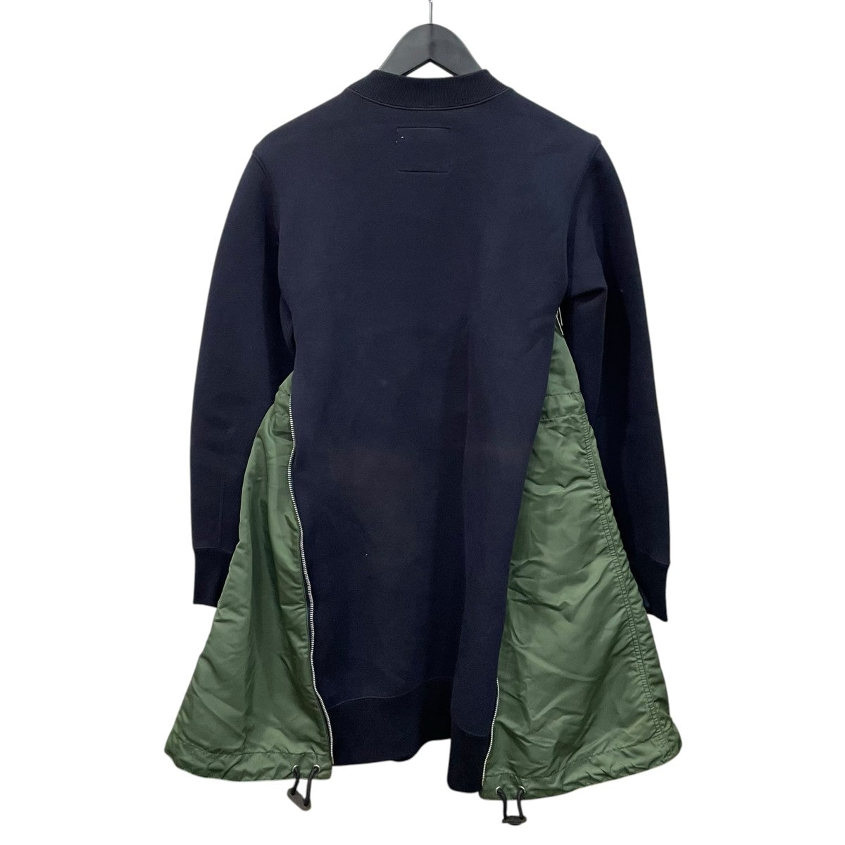 sacai Spomge Sweat MA-1 Dress長袖ワンピースSCW-018 古着・中古-3枚目のアイテム画像