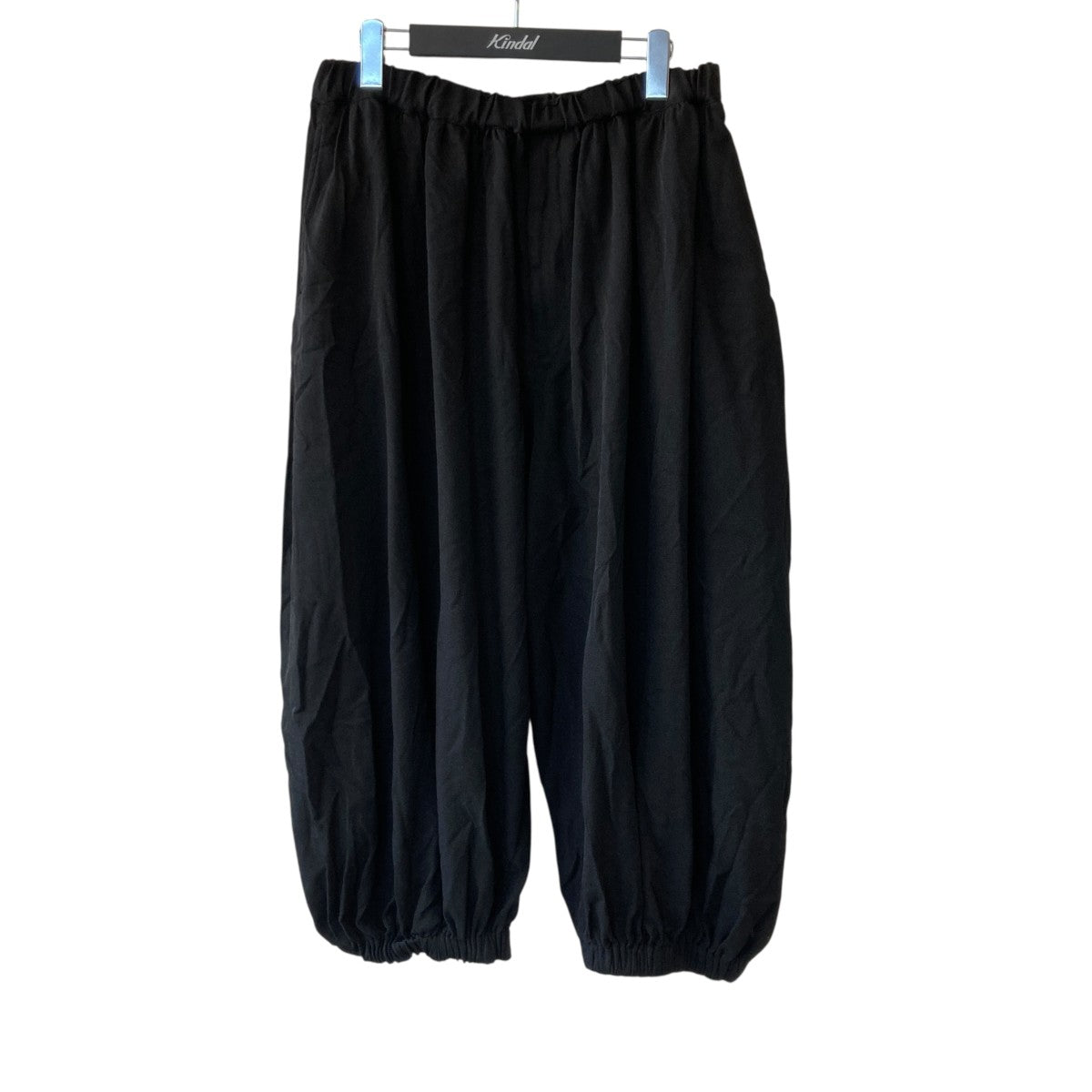 BLACK COMME des GARCONS AD2025 エステル太綾ツイル製品後加工イージーパンツ1P-P013 古着・中古-1枚目のアイテム画像