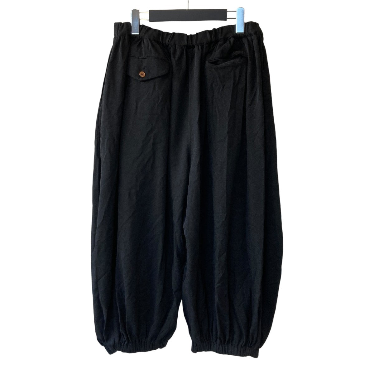 BLACK COMME des GARCONS AD2025 エステル太綾ツイル製品後加工イージーパンツ1P-P013 古着・中古-2枚目のアイテム画像