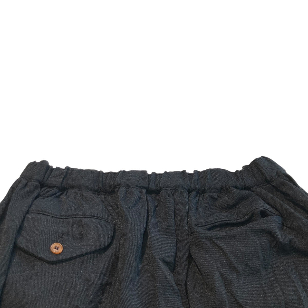 BLACK COMME des GARCONS AD2025 エステル太綾ツイル製品後加工イージーパンツ1P-P013 古着・中古-4枚目のアイテム画像