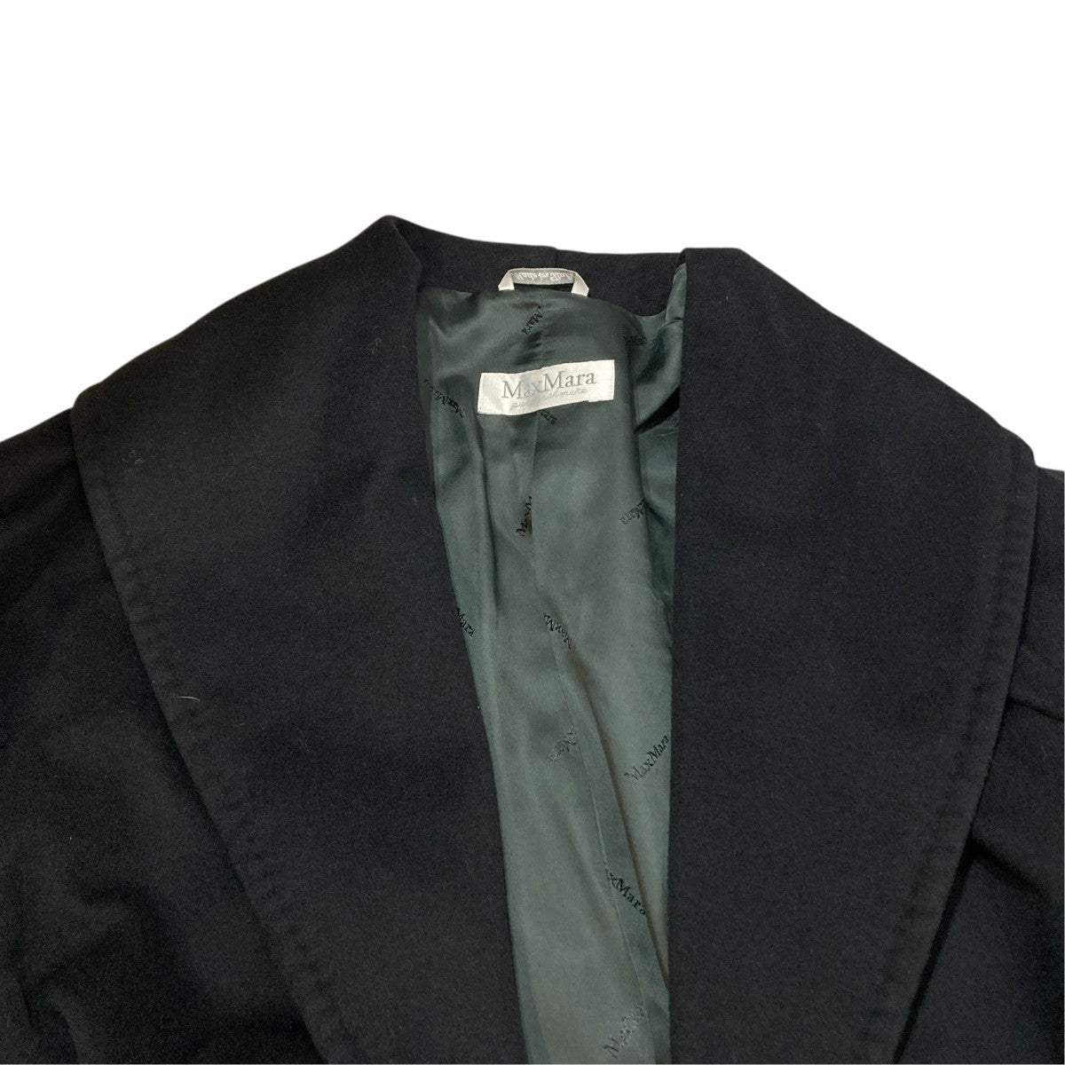 MaxMara(マックスマーラ) ショールカラーコート ブラック サイズ 40
