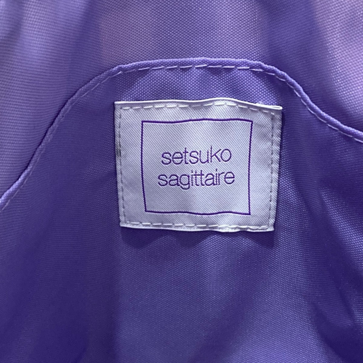 SETSUKO SAGITTAIRE(セツコサジテール) チェックトートバッグ ホワイト