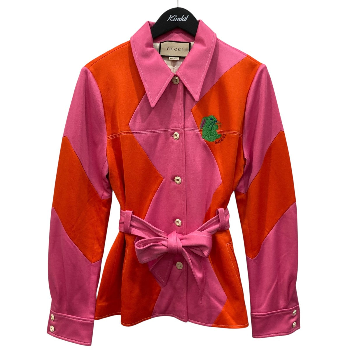 GUCCI Two Tone Pique Jacketシャツジャケット723531 古着・中古-1枚目のアイテム画像
