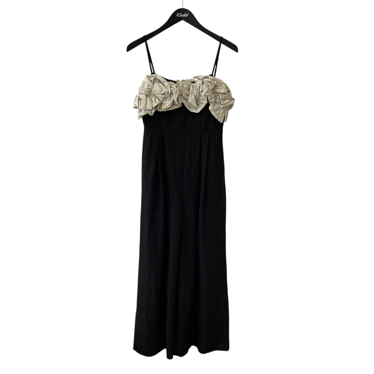 MAISON SPECIAL Flower Motif All In Oneボーダーオールインワン21241265204 古着・中古-1枚目のアイテム画像