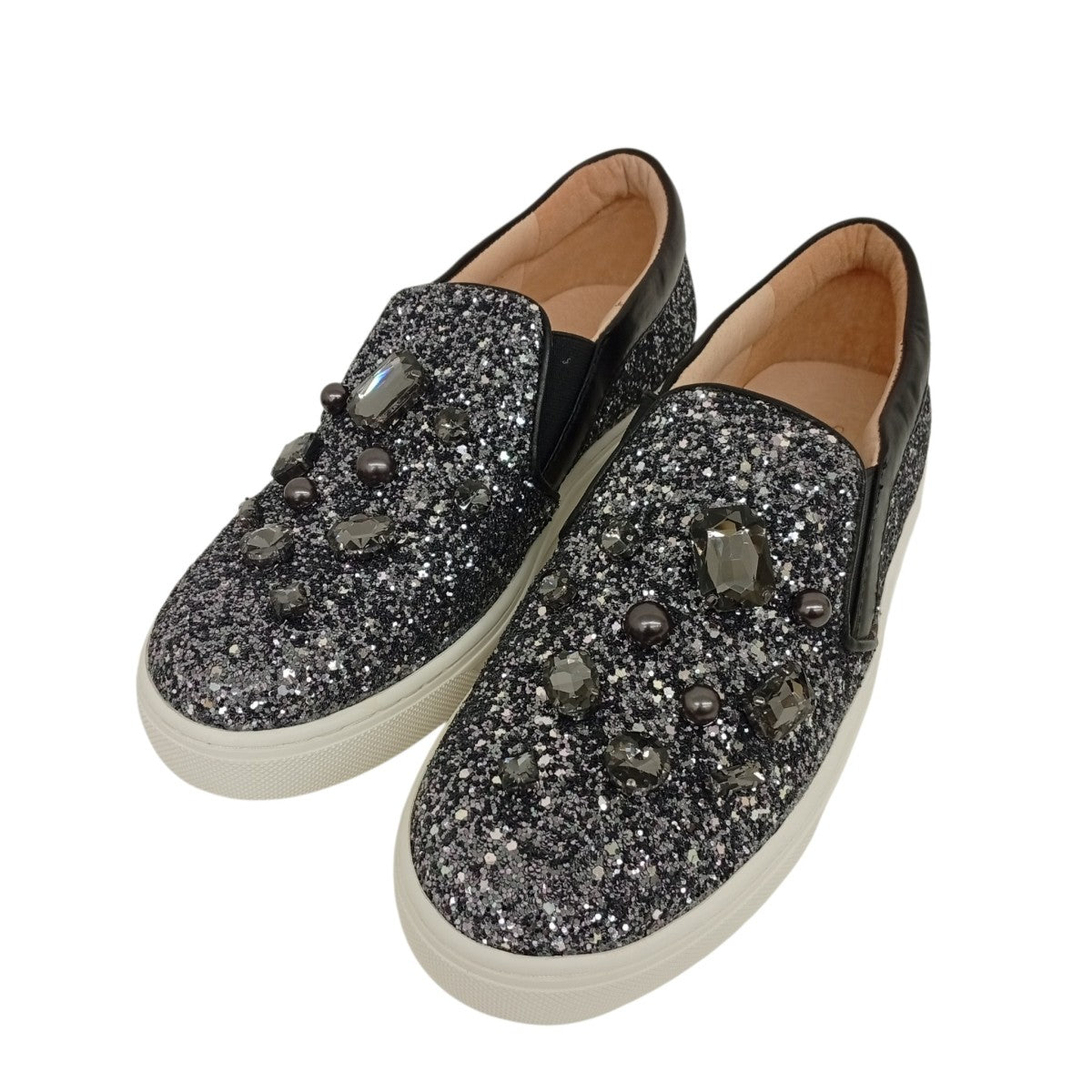 STACCATO ビジュースニーカー3509EA149-9105 古着・中古-1枚目のアイテム画像
