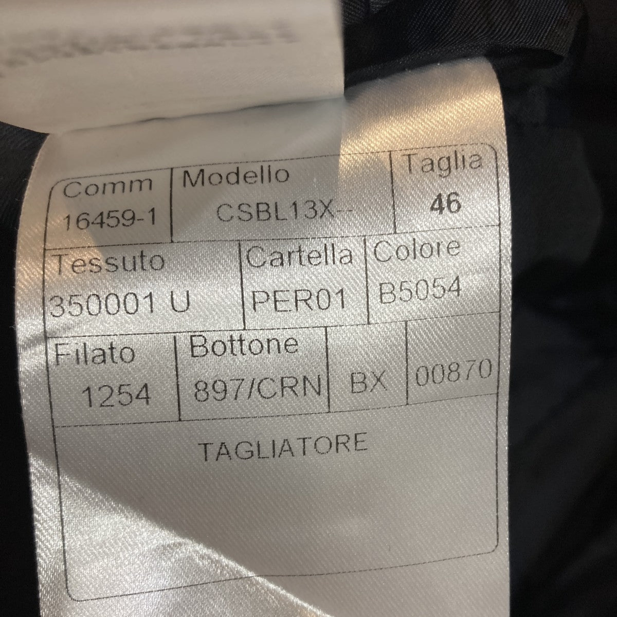 TAGLIATORE チェスターコートCSBL13X350001 古着・中古-6枚目のアイテム画像