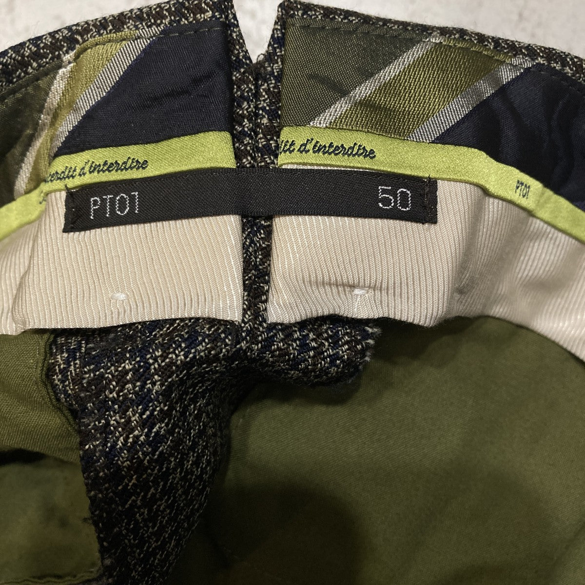 PT01 千鳥格子スラックス 古着・中古-8枚目のアイテム画像