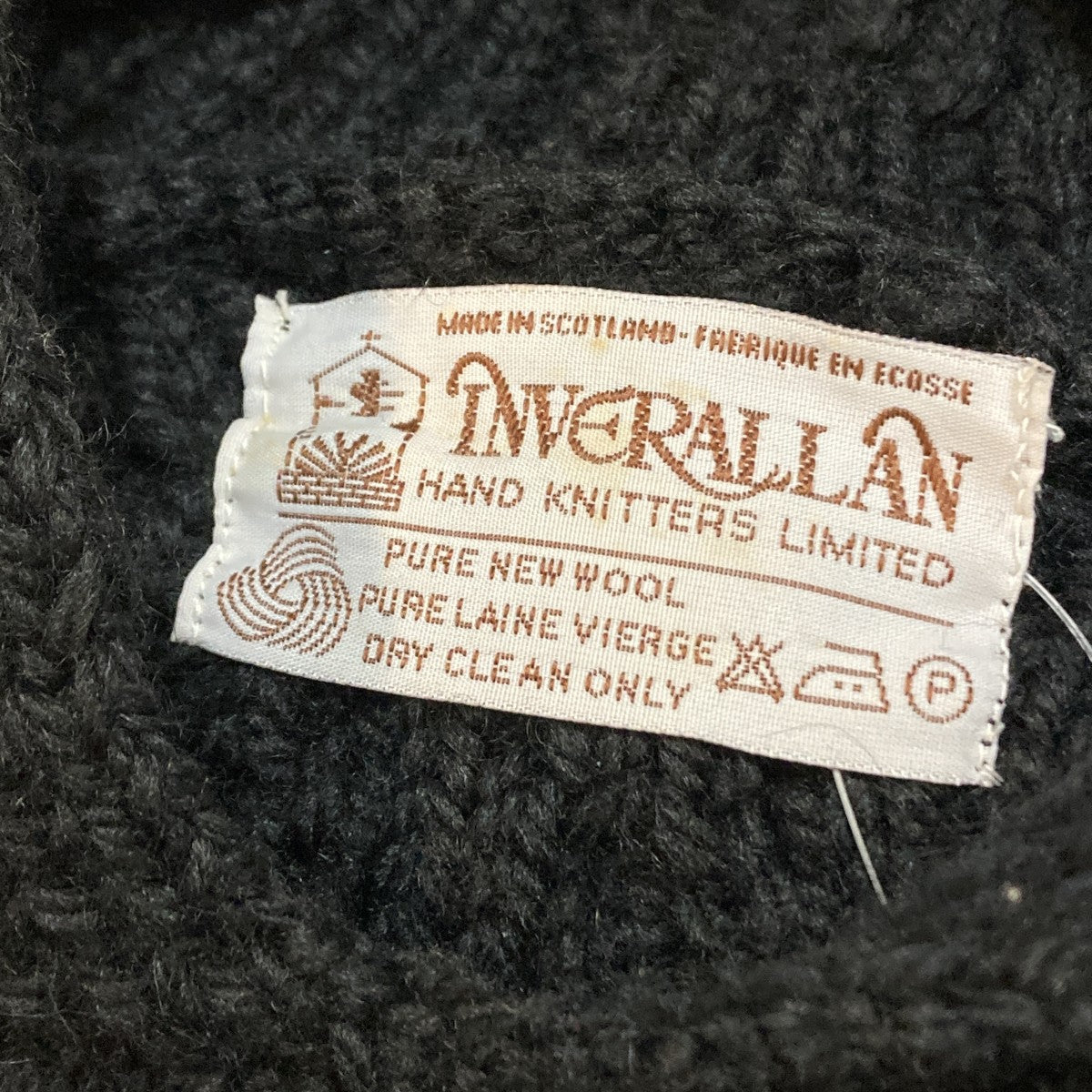 INVERALLAN 厚手ニットパーカー 古着・中古-6枚目のアイテム画像