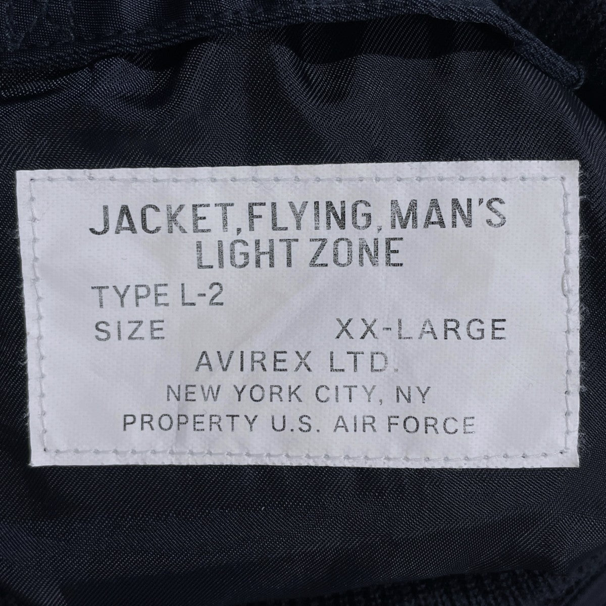 AVIREX フライトジャケット L-2B COMMERCIAL エルツービーコマーシャル 6112105 古着・中古-6枚目のアイテム画像