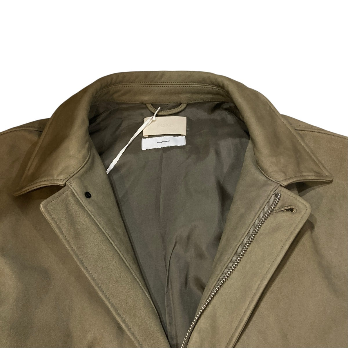 YOKE×Graphpaper Leather Flight JacketレザージャケットYK25FW01017B-GP 古着・中古-4枚目のアイテム画像