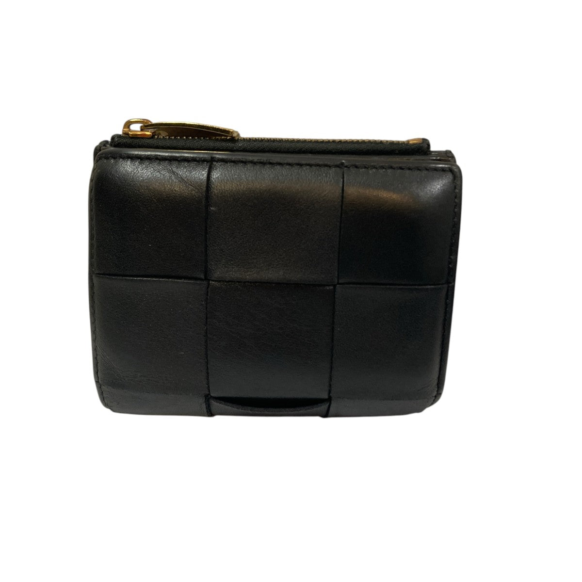 BOTTEGA VENETA スモールカセット 二つ折りファスナーウォレット2つ折り財布 古着・中古-1枚目のアイテム画像