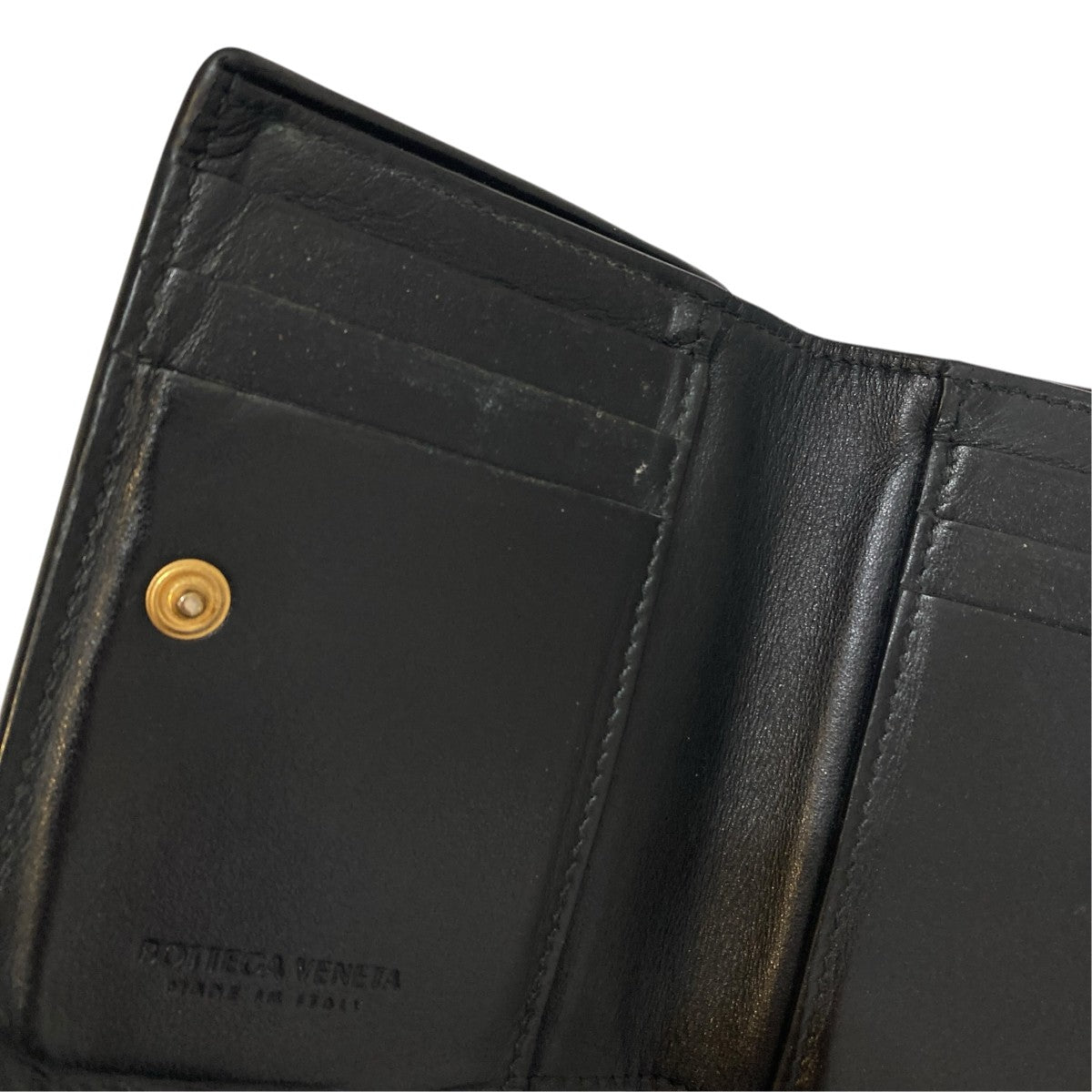 BOTTEGA VENETA スモールカセット 二つ折りファスナーウォレット2つ折り財布 古着・中古-7枚目のアイテム画像