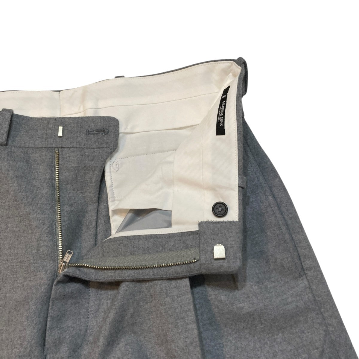 MAATEE＆SONS FLANNEL PANTSスラックスパンツMT5303-0214A 古着・中古-3枚目のアイテム画像
