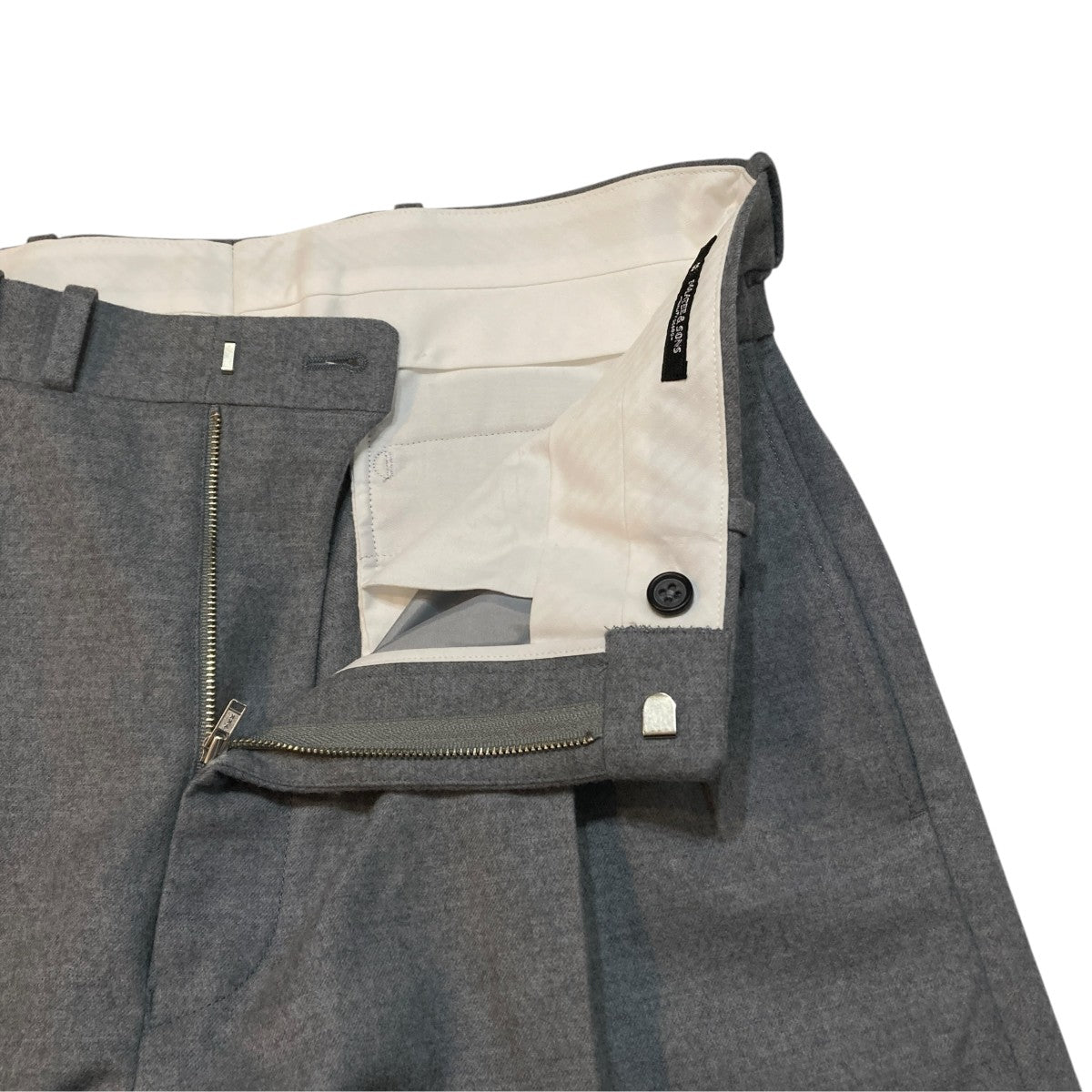 MAATEE＆SONS FLANNEL PANTSスラックスパンツMT5303-0214A 古着・中古-4枚目のアイテム画像