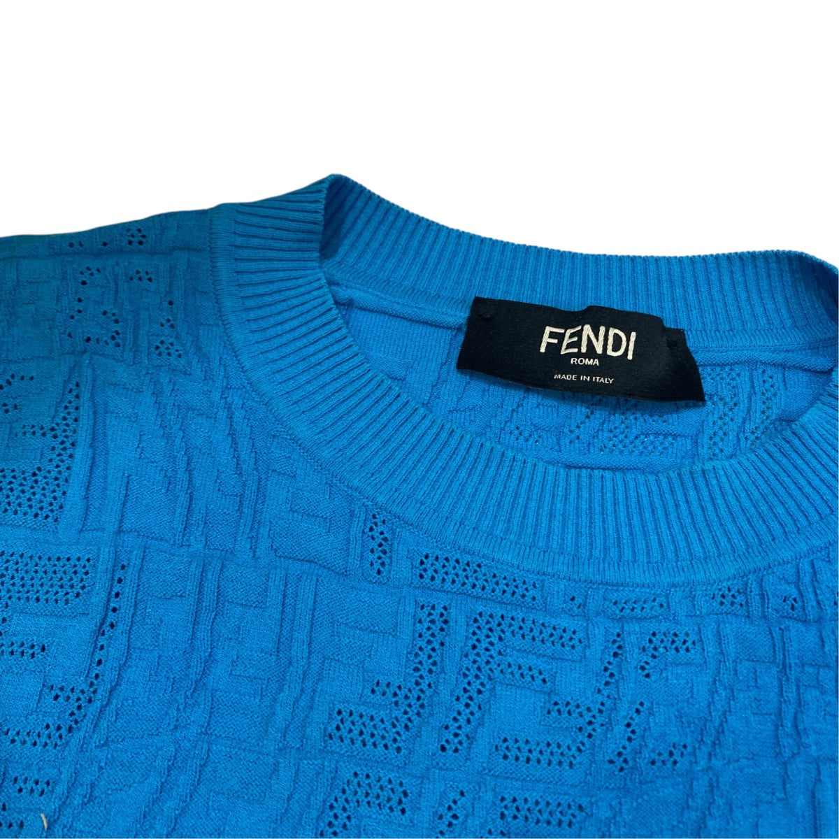 FENDI FFズッカ柄ニットFZY442AFZA 古着・中古-4枚目のアイテム画像