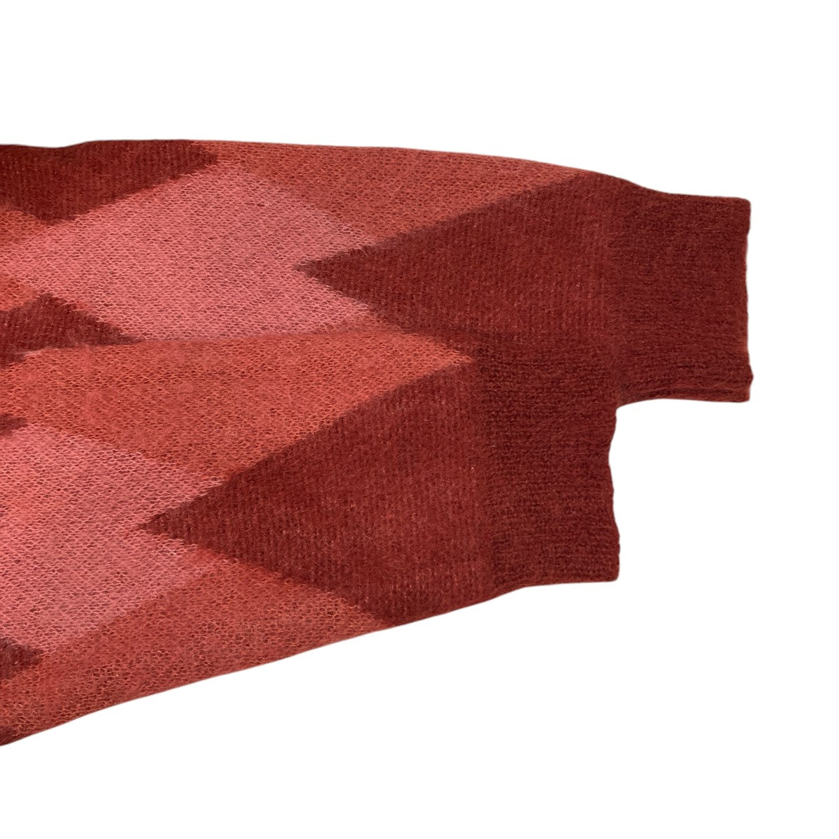 DAIRIKU Argyle Mohair Pullover Knit薄手ニット22AW K-3 古着・中古-4枚目のアイテム画像