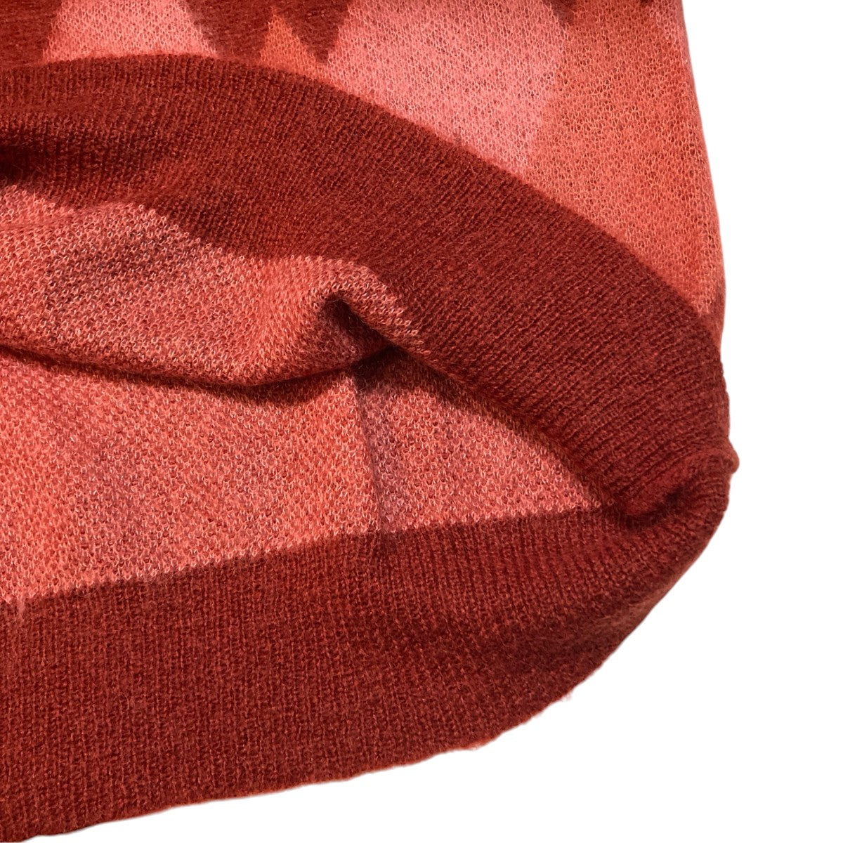 DAIRIKU Argyle Mohair Pullover Knit薄手ニット22AW K-3 古着・中古-5枚目のアイテム画像