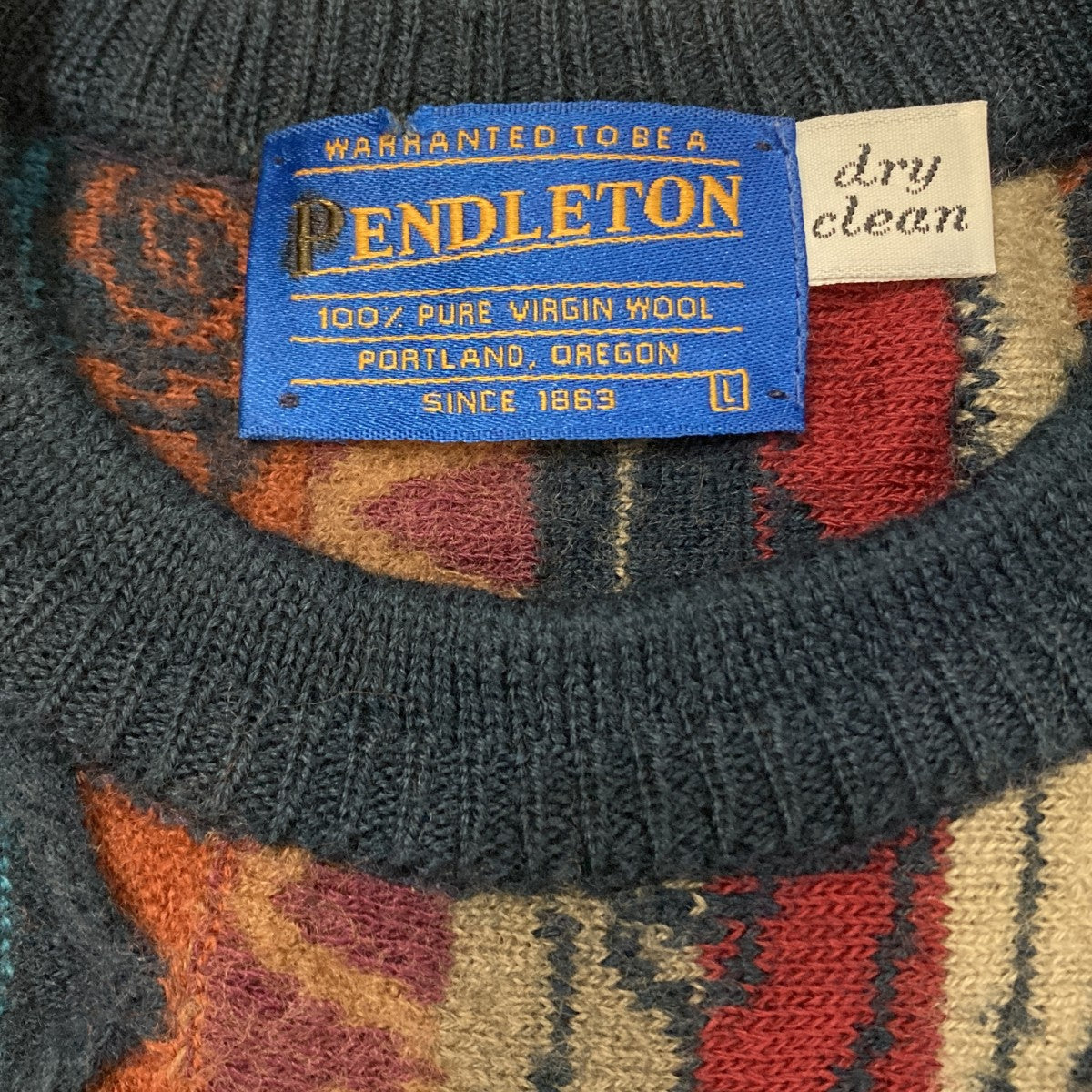 PENDLETON 3Dニット 古着・中古-4枚目のアイテム画像