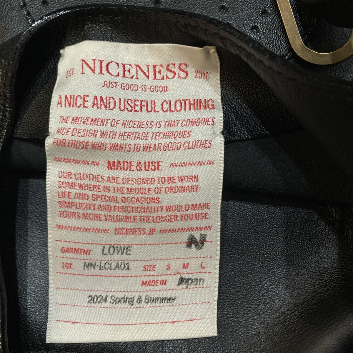 NICENESS LOWEショルダーバッグNN-LCLA01 古着・中古-10枚目のアイテム画像