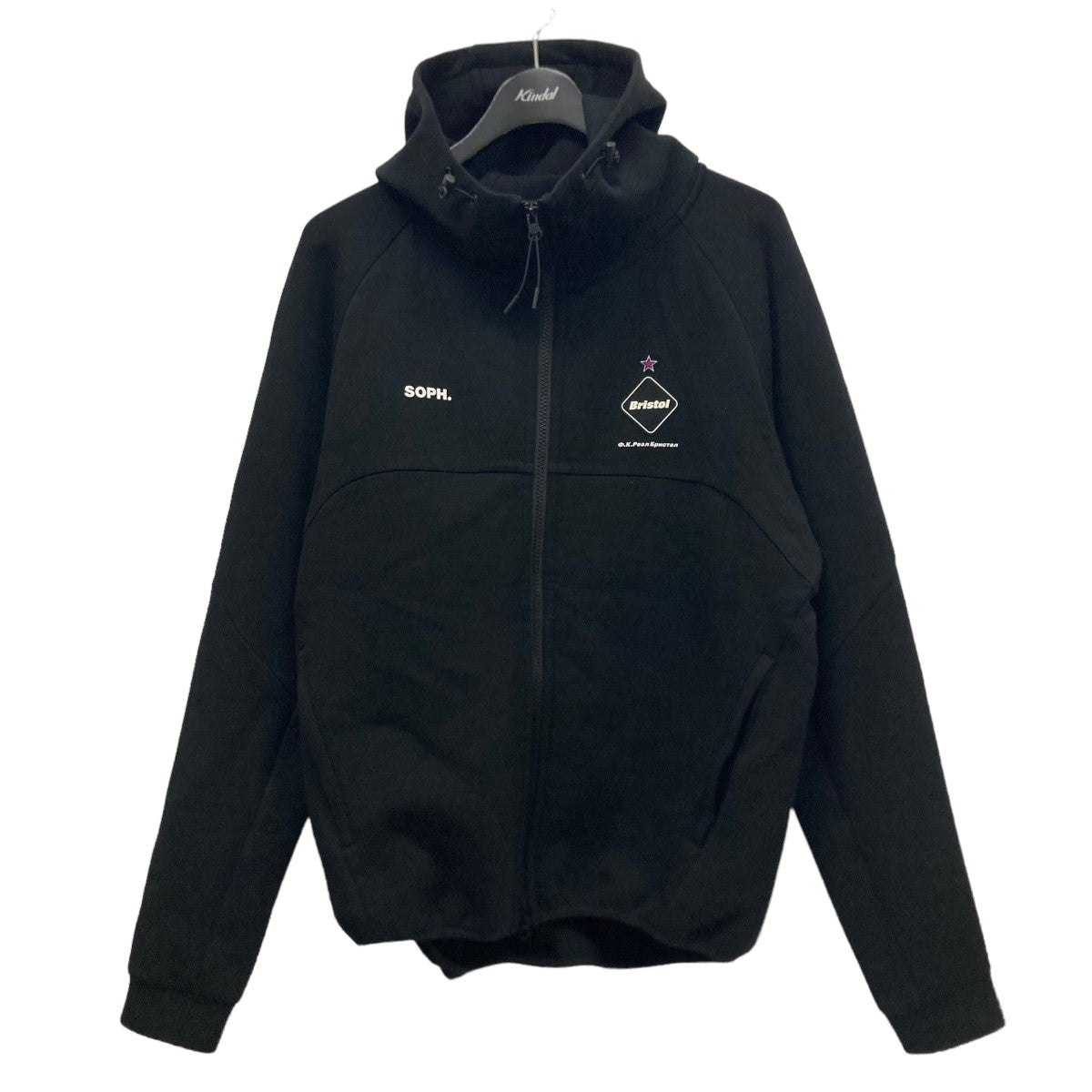 F．C．R．B．(エフシーアールビー) 「VENTILATION HOODY」ロゴジップパーカーFCRB-180025