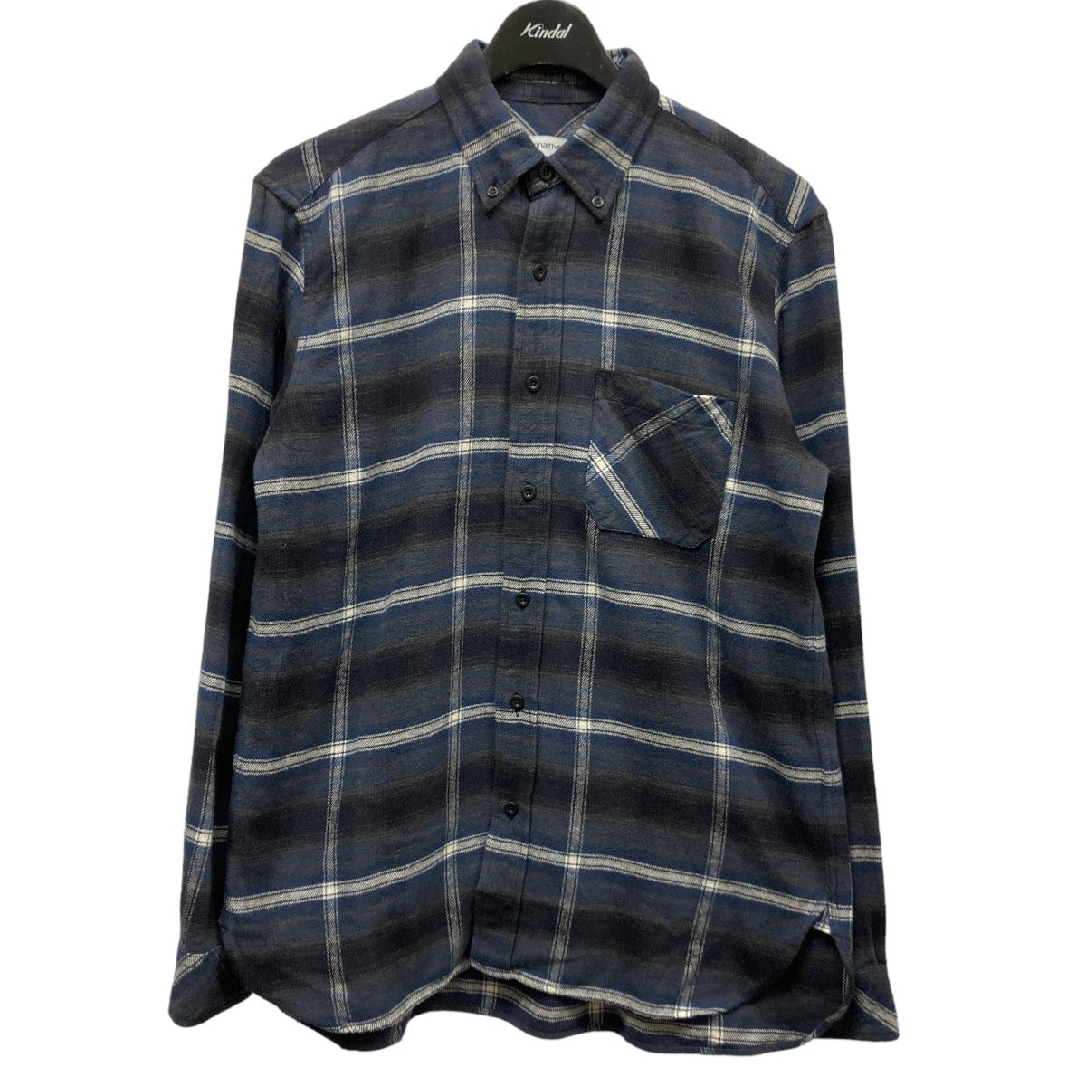 「DWELLER B．D． L／S SHIRT COTTON TWILL OMBRE PLAID」