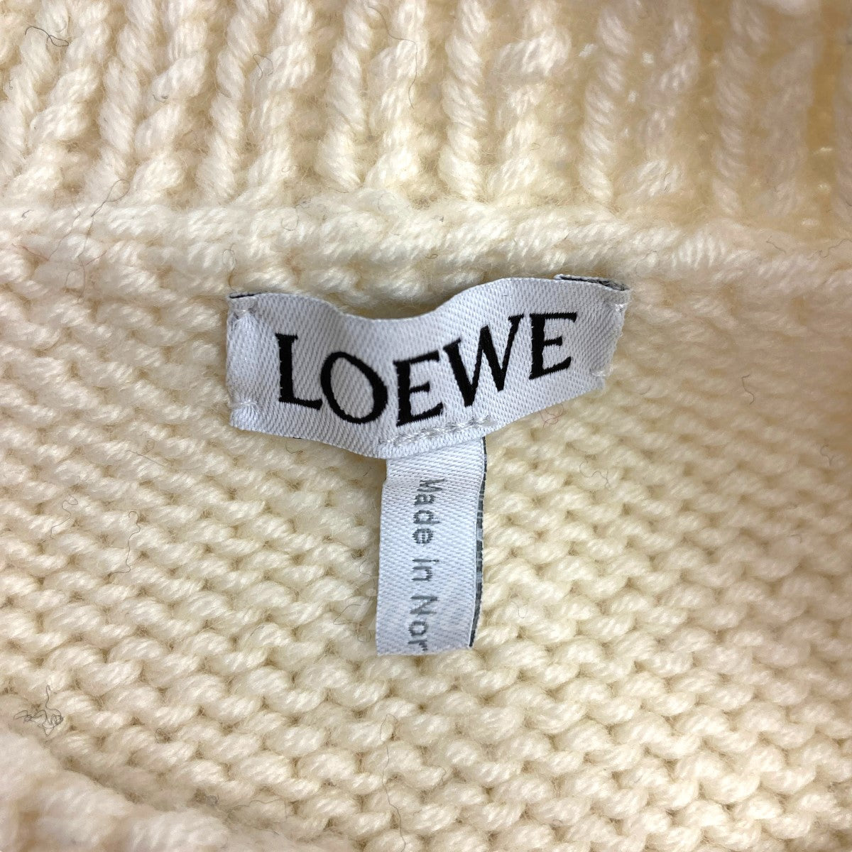 LOEWE(ロエベ) 2021AW「パピーインターシャセーター」刺?ニット 