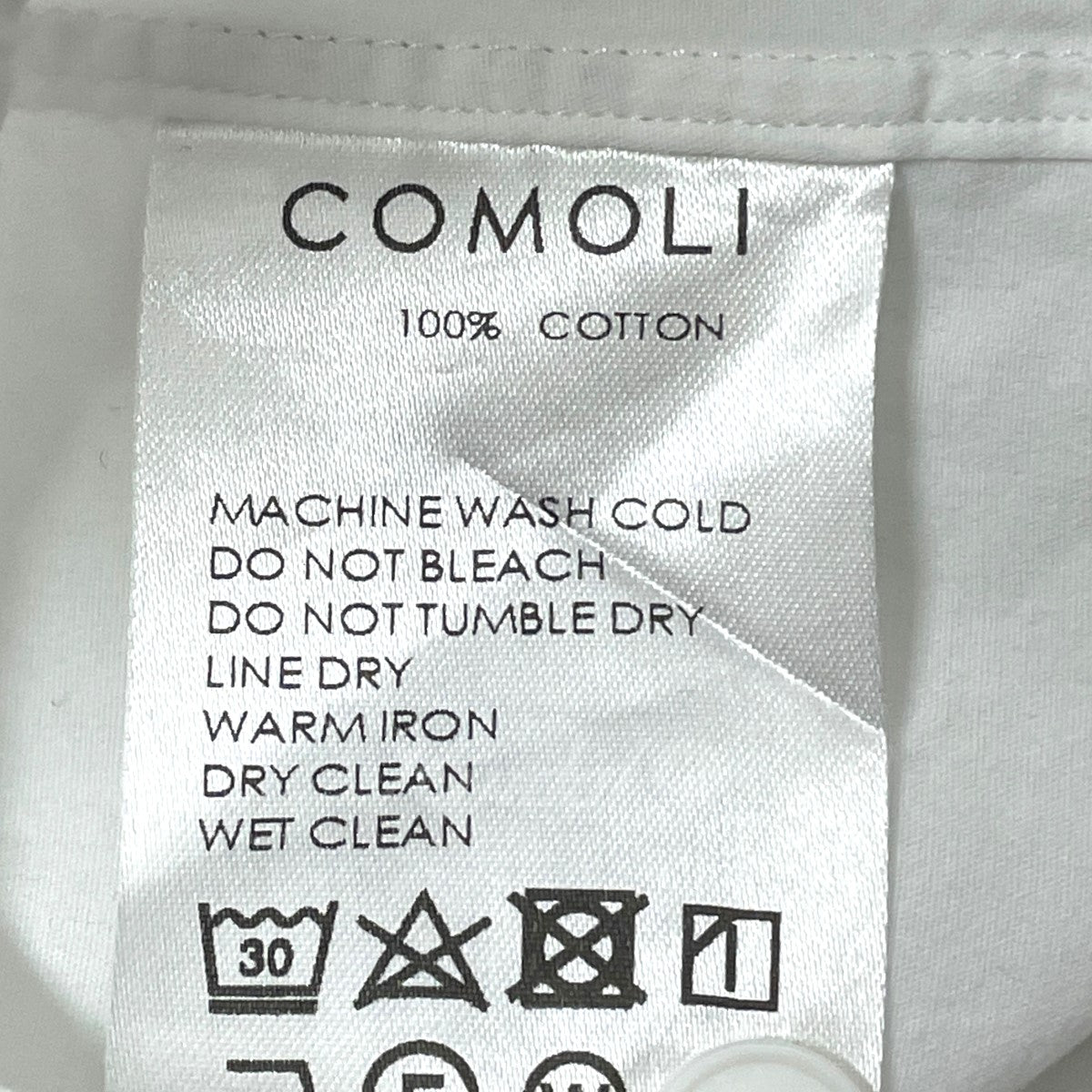 COMOLI(コモリ) 22AW 新型コモリシャツ U03-02001 U03-02001 ホワイト 