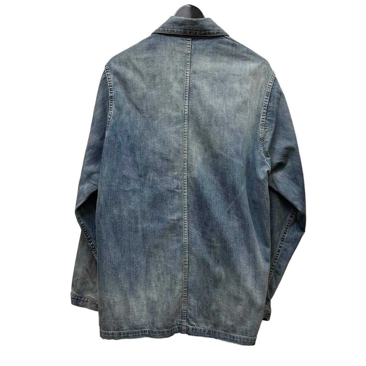 A．PRESSE(アプレッセ) US NAVY Denim Jacket無地ヴィンテージ加工デニムジャケット22AAP-01-13M