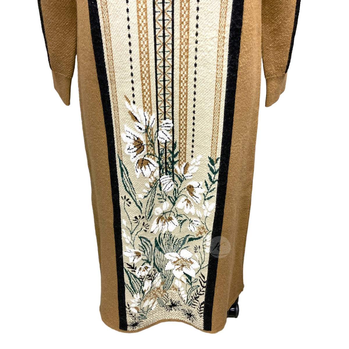 MURRAL(ミューラル) 「Framed flower knit dress」 フレームドフラワーニットワンピース