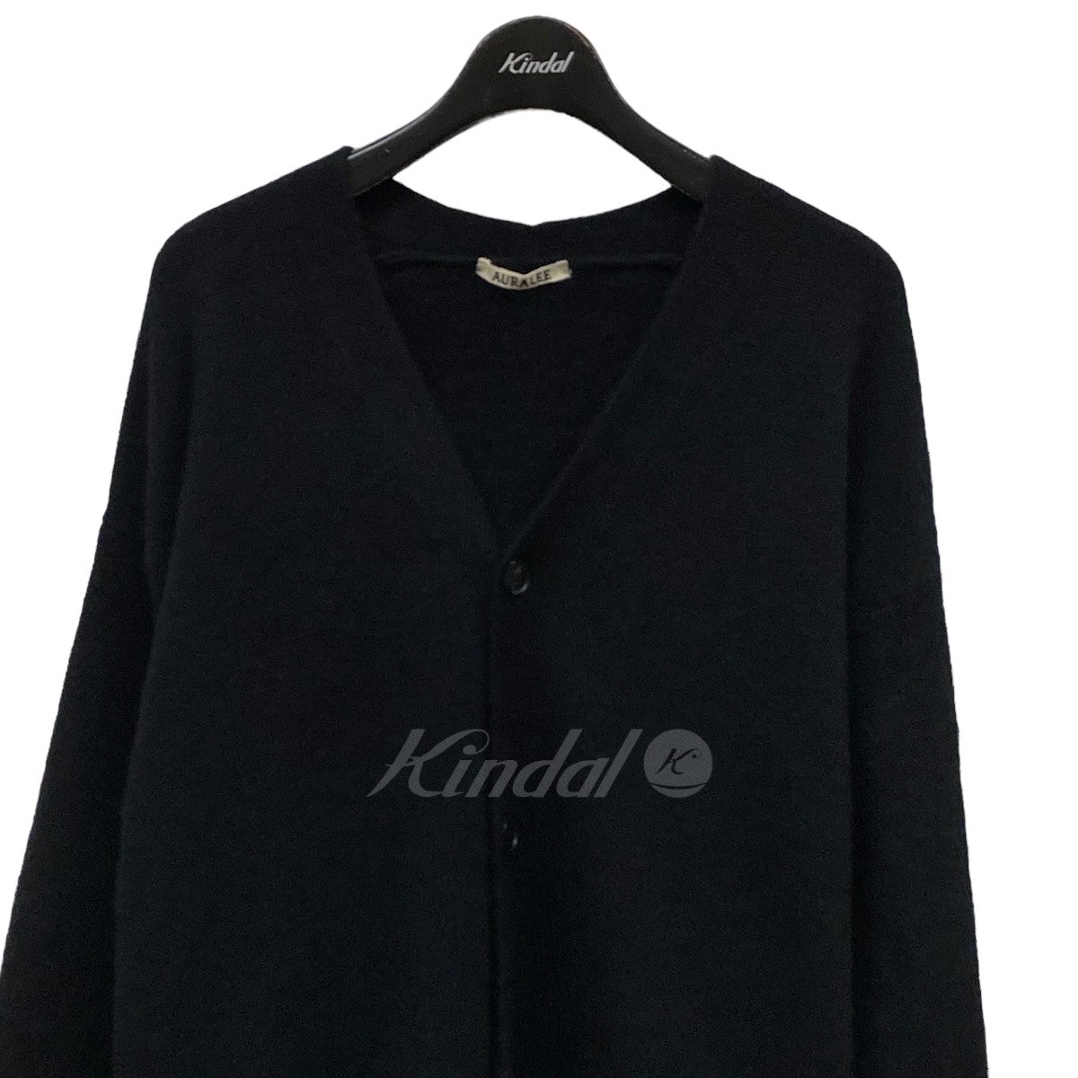 AURALEE(オーラリー) 21AW「BABY CASHMERE KNIT CARDIGAN」 カシミヤカーディガン A21AC06BC ブラック  サイズ 0｜【公式】カインドオルオンライン ブランド古着・中古通販【kindal】