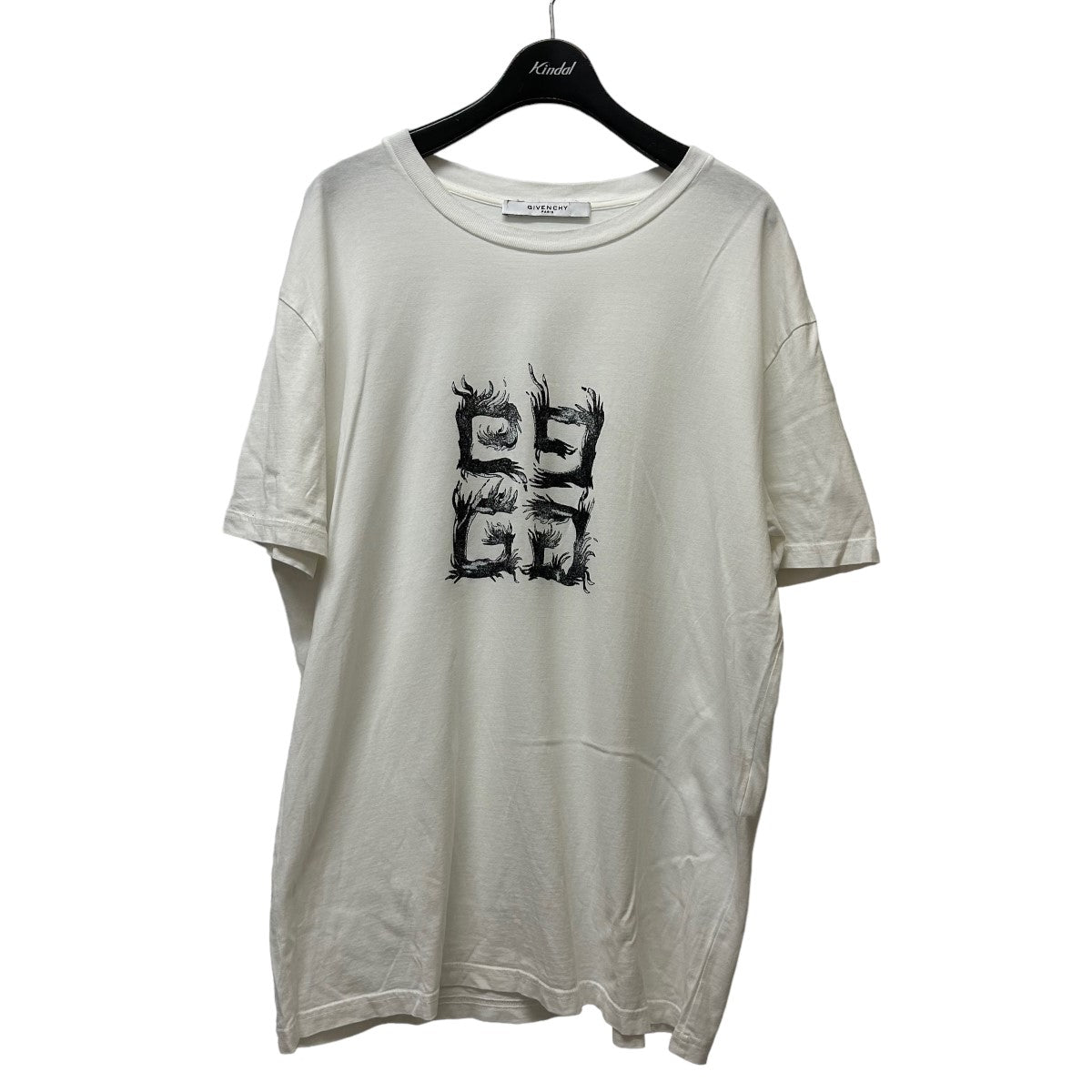 GIVENCHY(ジバンシィ) 4G Flame logo print T-shirtプリントTシャツ 