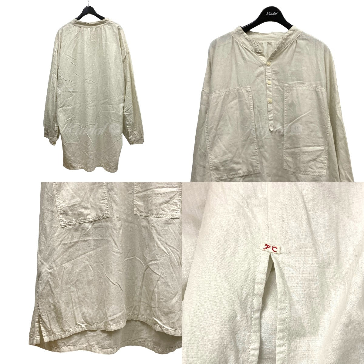 Porter Classic(ポータークラシック) ｢STAND COLLAR LONG SMOCK SHIRT ...