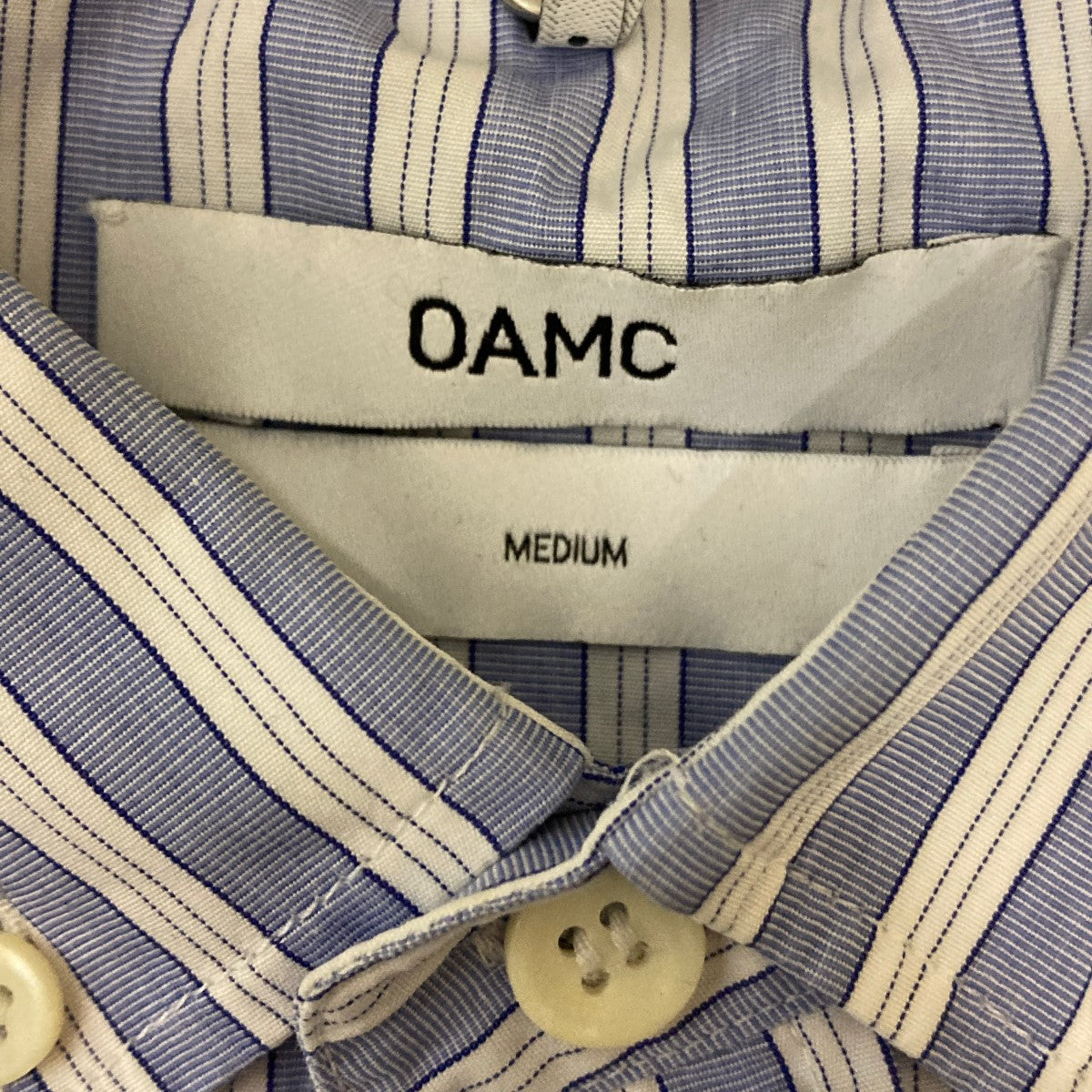 大注目 OAMC スカイブルー 23SS 柄入りシャツ OAMC トップス