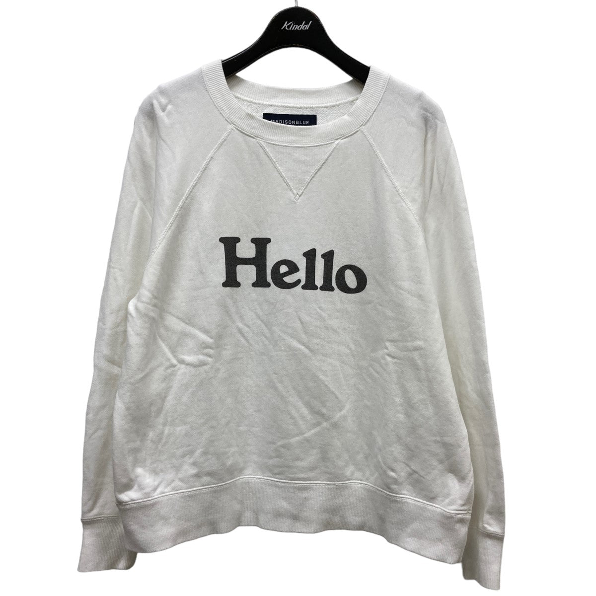 MADISON BLUE(マディソンブルー) 22AW 「HELLO SWEAT L／S URAKEDYED