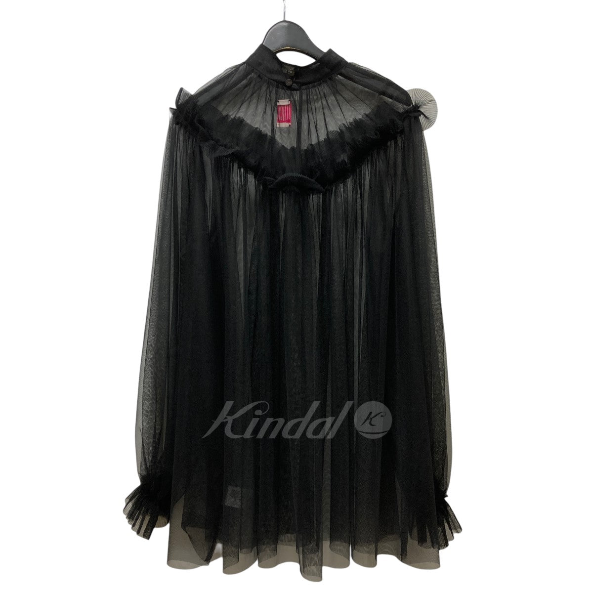 FETICO(フェティコ) 22AW｢TULLE FRILLED TUNIC｣ チュールブラウス ...