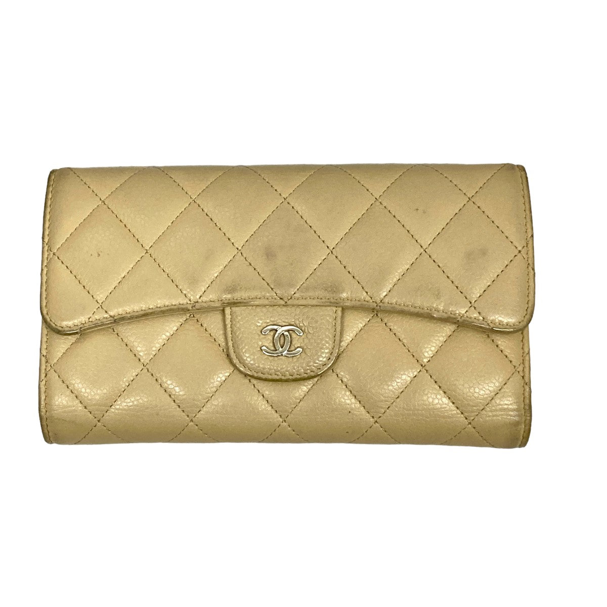 CHANEL クラシックロングフラップマトラッセウォレット 15573194 の古着・中古アイテム