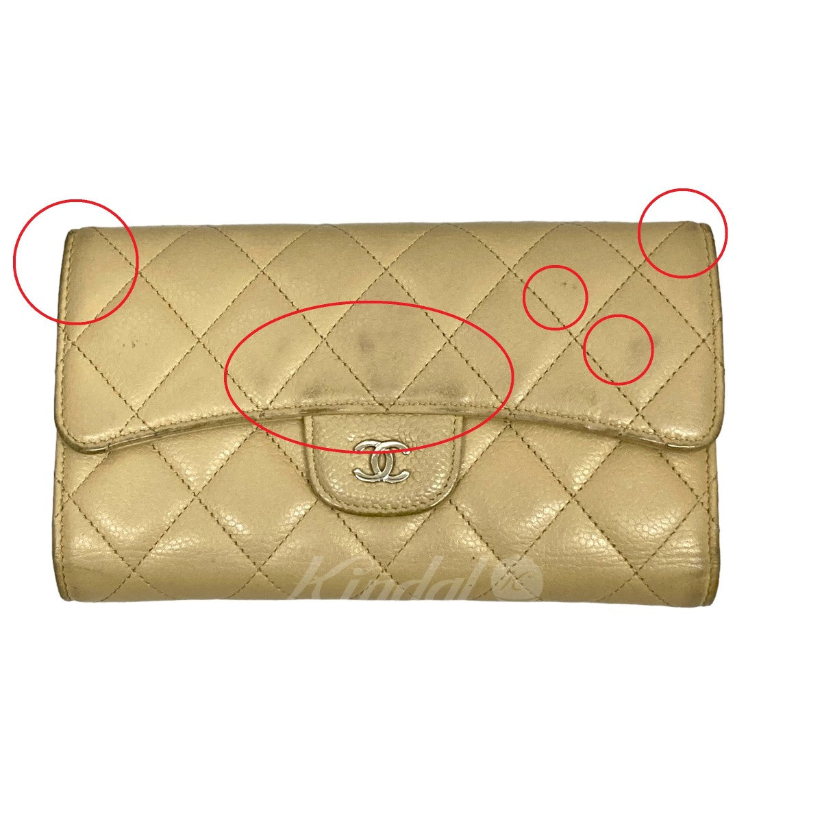 CHANEL クラシックロングフラップマトラッセウォレット 15573194 の古着・中古アイテム