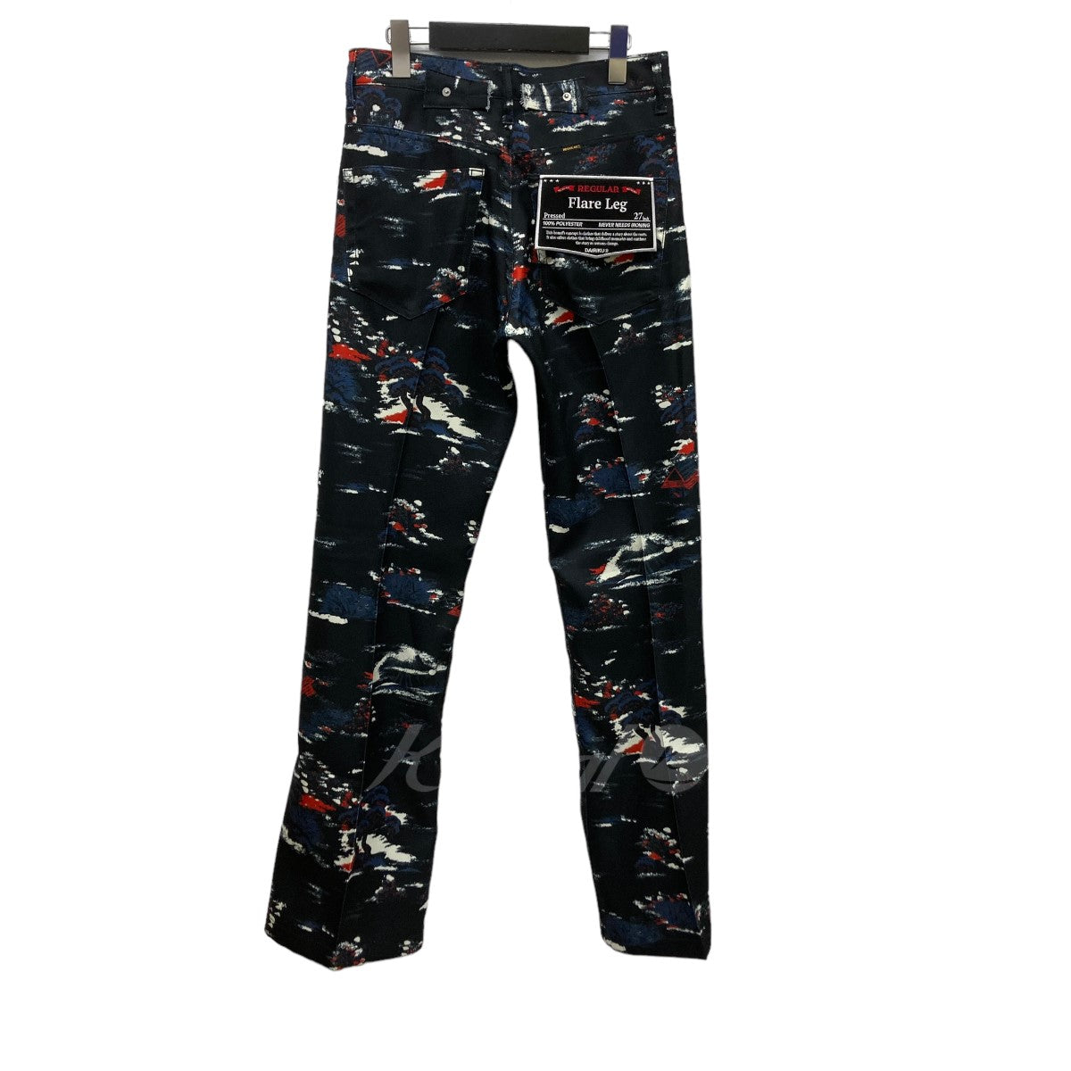 DAIRIKU(ダイリク) 24SS｢Aloha Flare Pants｣ 総柄フレアパンツ 24SS P-8 24SS P-8 ブラック サイズ  M,S｜【公式】カインドオルオンライン ブランド古着・中古通販【kindal】