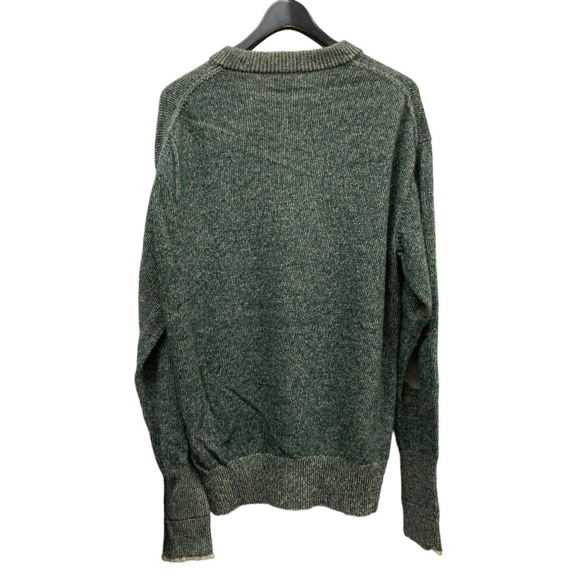 MAATEE＆SONS(マーティーアンドサンズ) 強撚SHETLAND×アマ撚りCashemere二重ヒョットコ P O  SWEATERクルーネックニットMT2303-0104