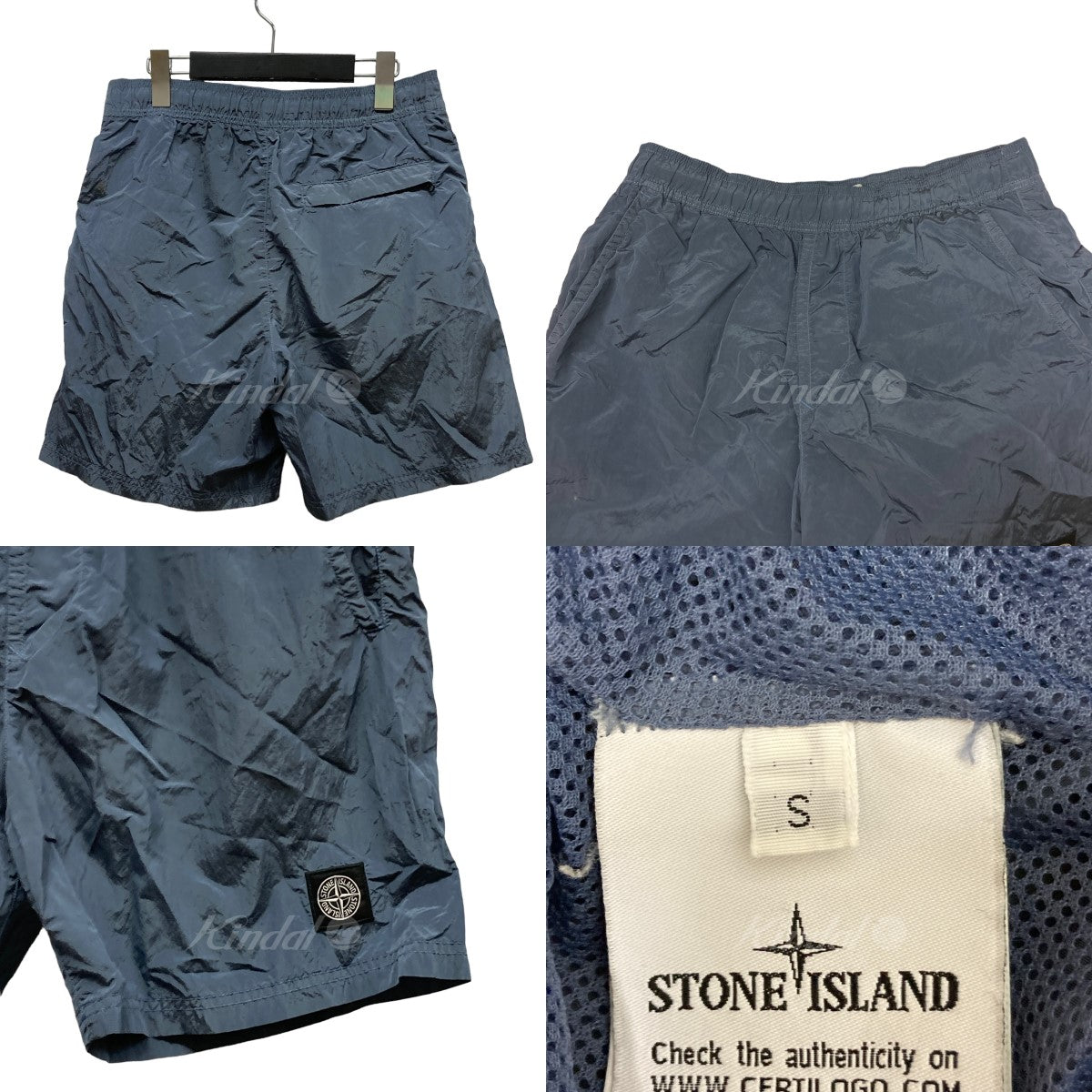 STONE ISLAND(ストーンアイランド) ハーフパンツ 7415B0943 7415B0943 ダスティブルー サイズ  S｜【公式】カインドオルオンライン ブランド古着・中古通販【kindal】