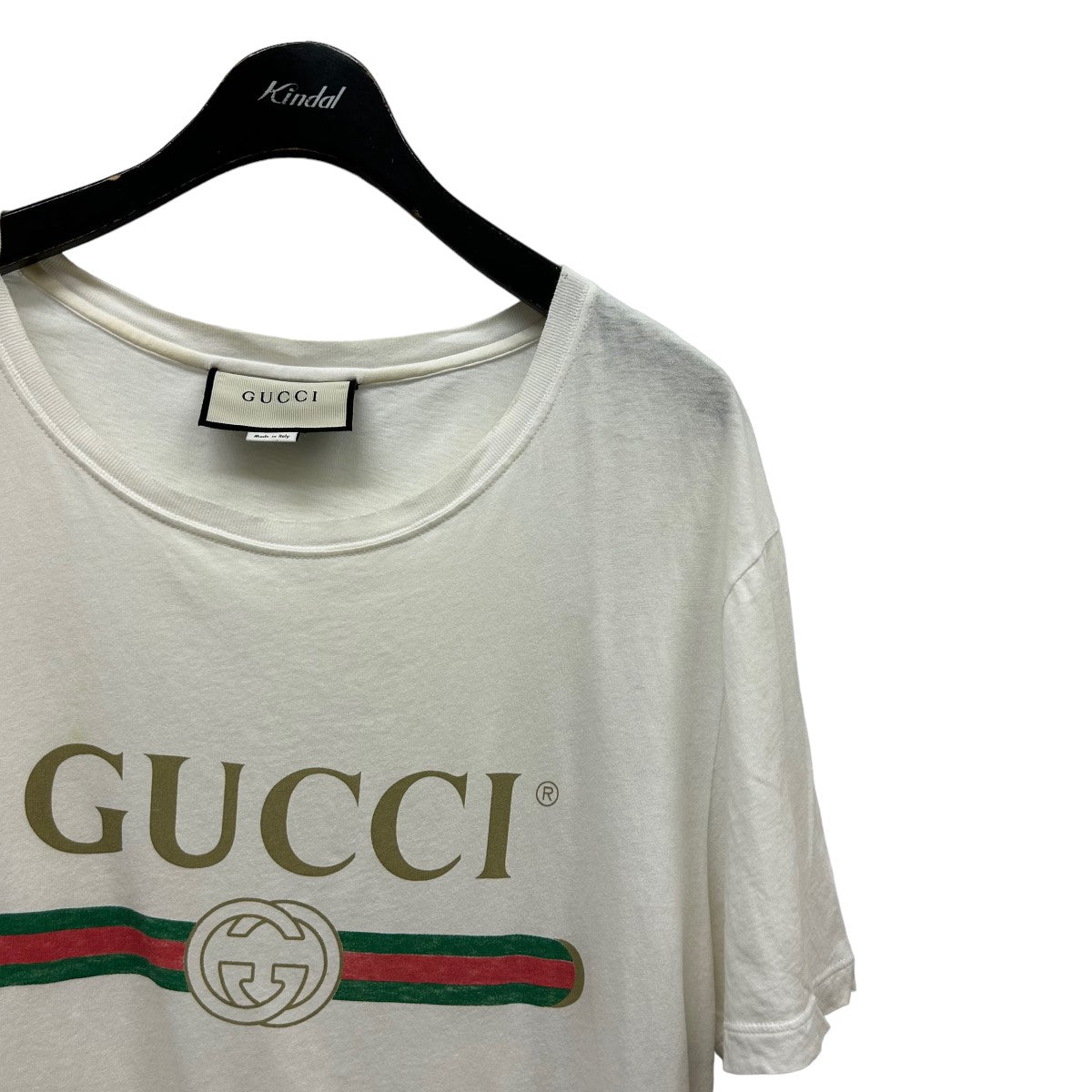 GUCCI(グッチ) ロゴ ウォッシュドオーバーサイズ TシャツロゴプリントTシャツ440103