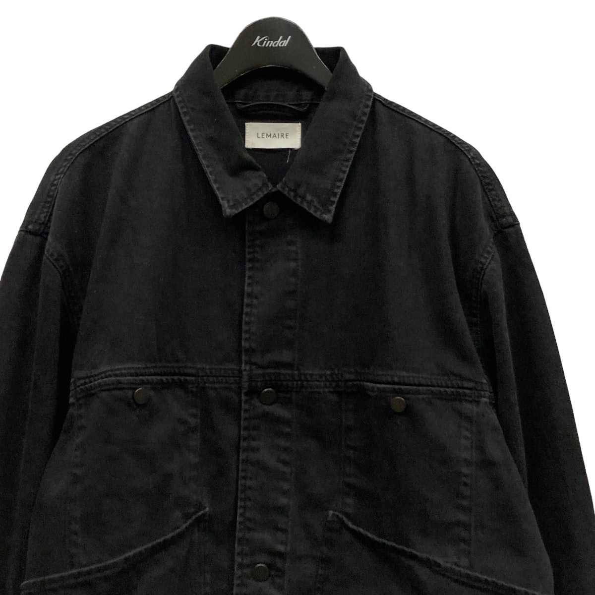 24SS4 POCKETS BLOUSON BLEACHED BLACKデニムジャケットOW1068 LD1024