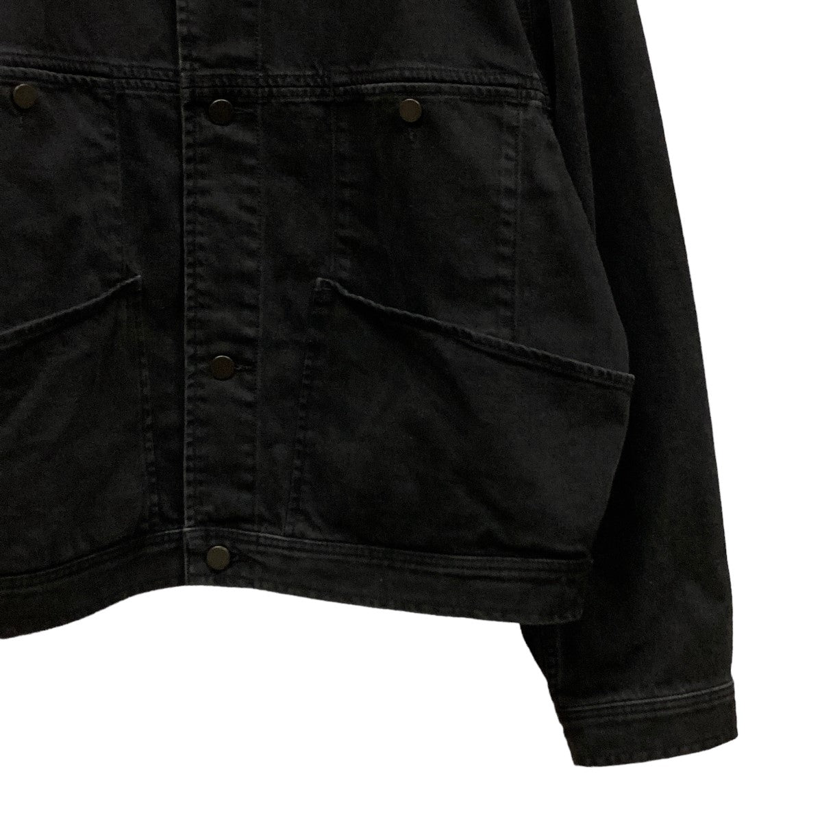 24SS4 POCKETS BLOUSON BLEACHED BLACKデニムジャケットOW1068 LD1024