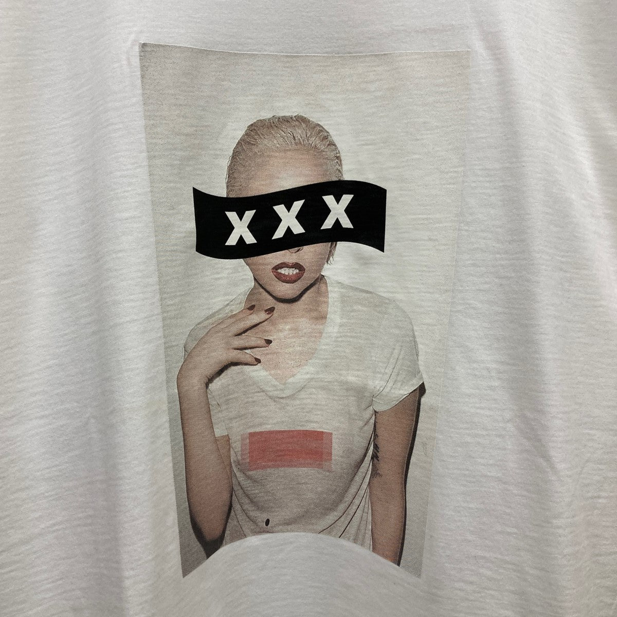 GOD SELECTION XXX(ゴッドセレクショントリプルエックス) LADY GAGAプリントTシャツ