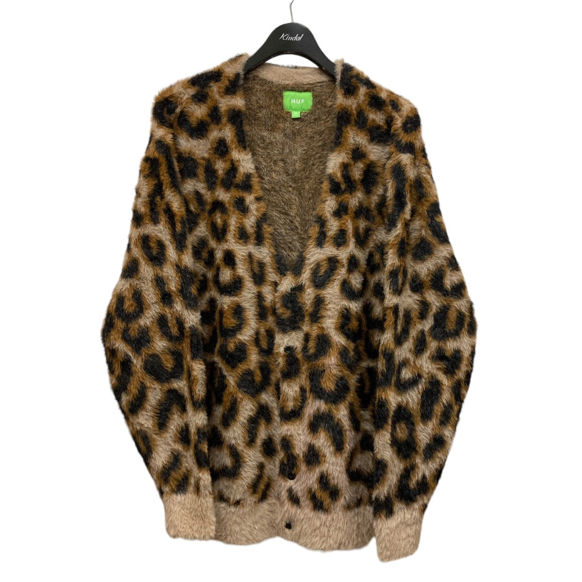 HUF(ハフ) HUF LEOPARD CARDIGANレオパード柄モヘアカーディガンP-WO-03