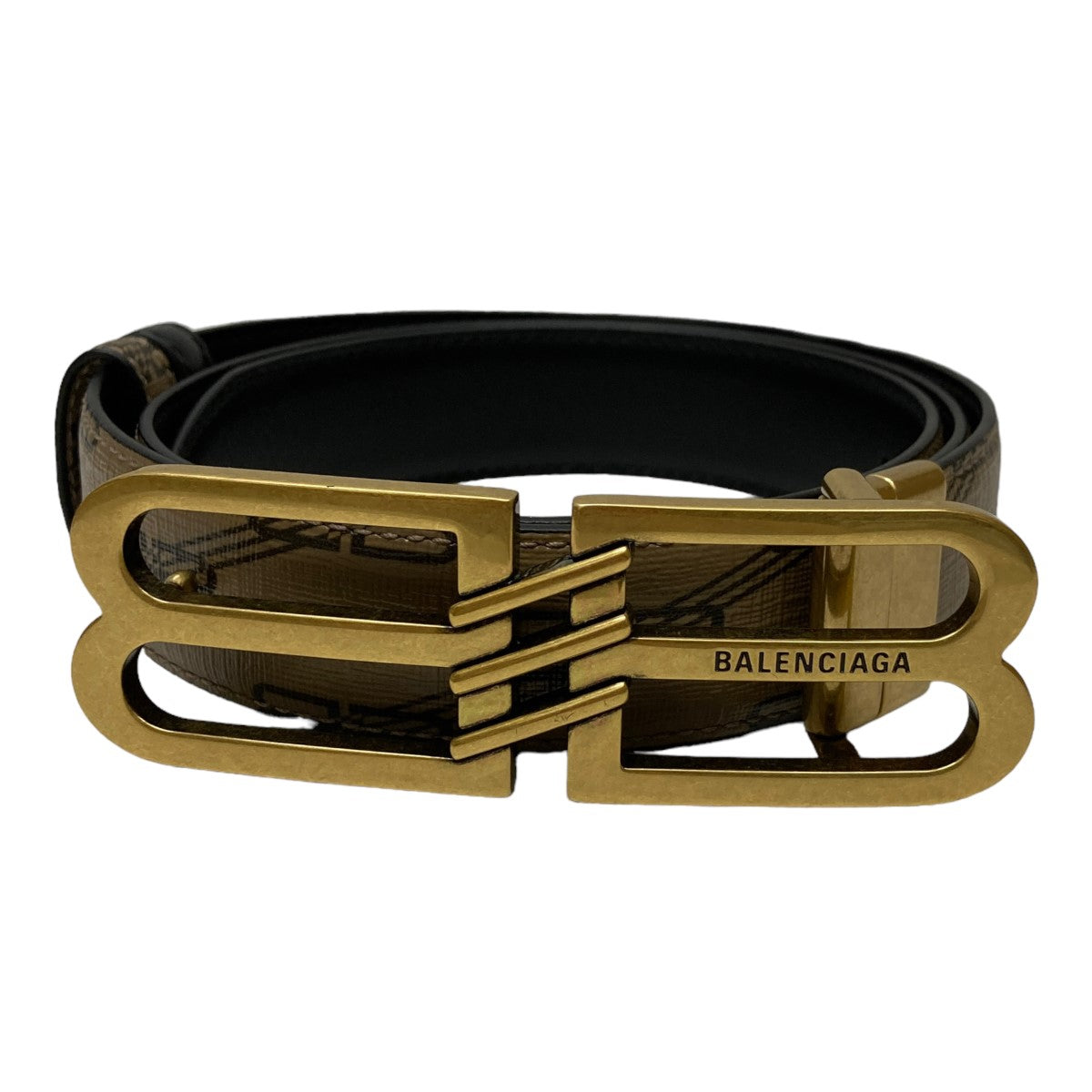 BALENCIAGA BBロゴバックルリバーシブルベルト02451 の古着・中古アイテム