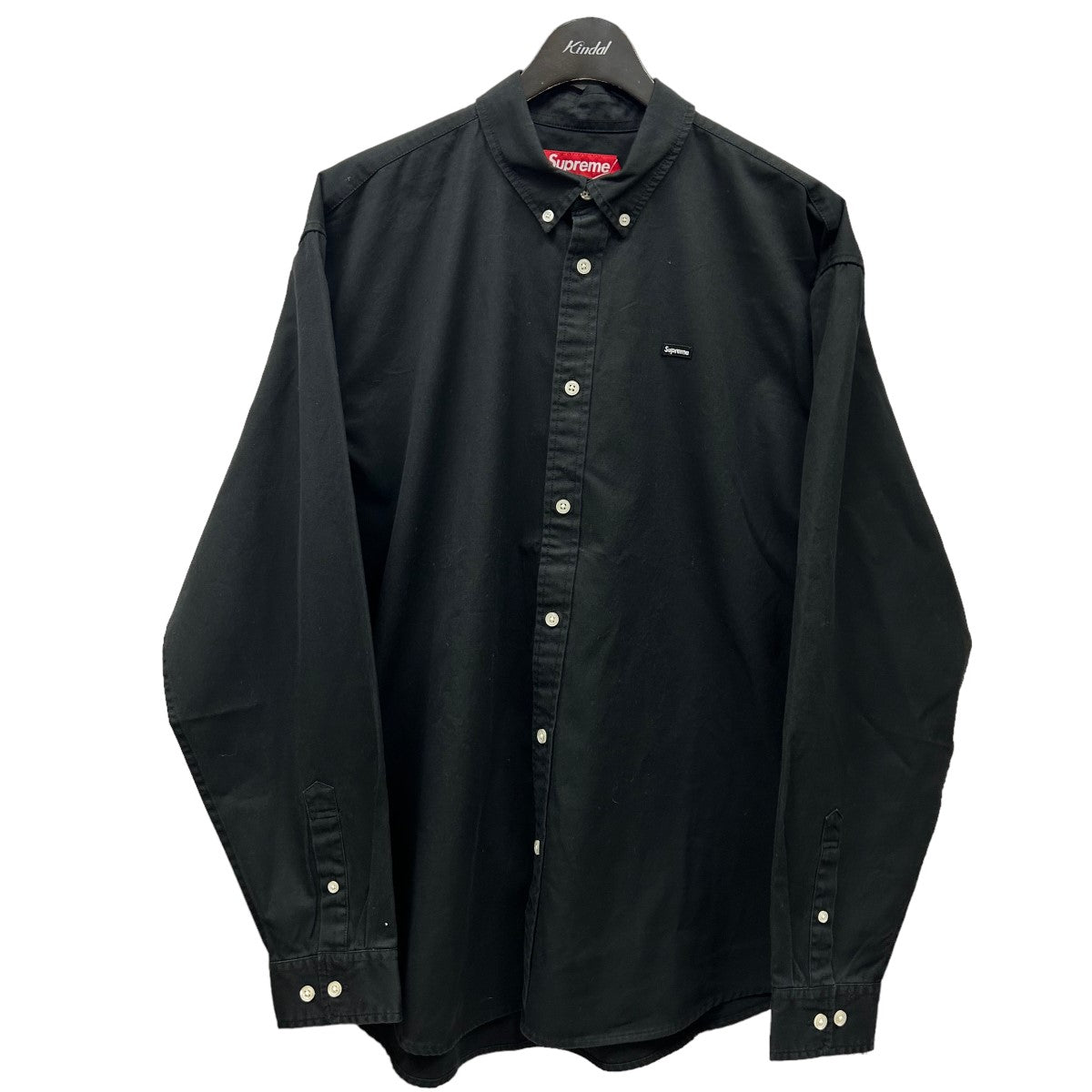 Supreme(シュプリーム) 22SSSolid Button Down Shirt無地スモールBOXロゴボタンダウンシャツ ブラック サイズ  L｜【公式】カインドオルオンライン ブランド古着・中古通販【kindal】