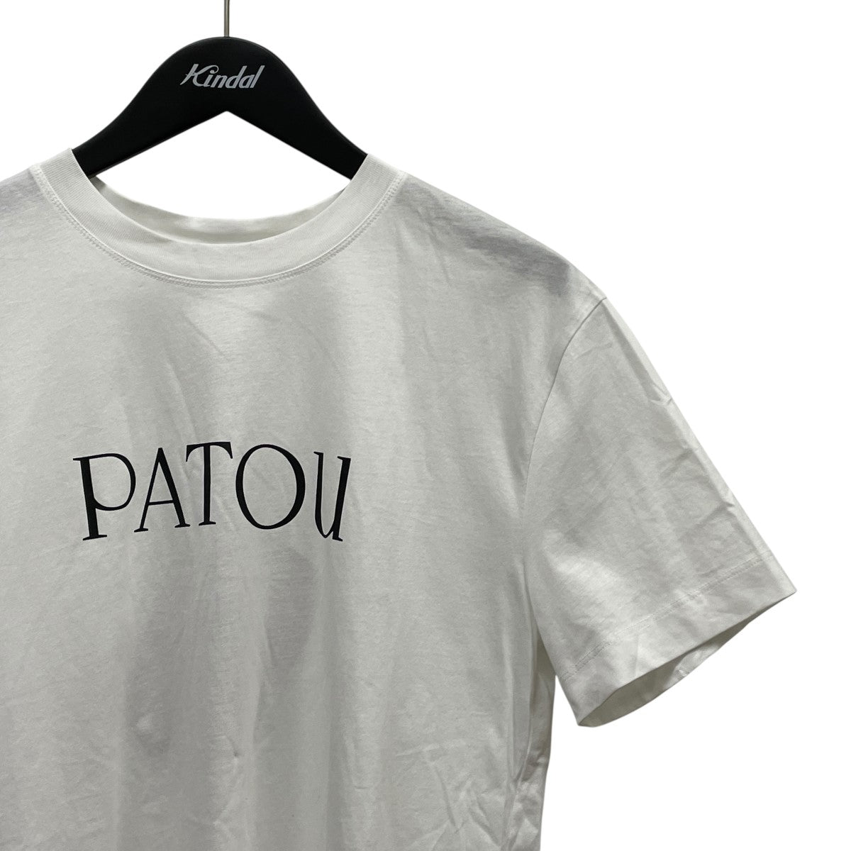 PATOU ロゴプリント 半袖Tシャツ/新品未使用 PATOU (パトゥ) コットン ロゴプリント クルーネック 半袖 T