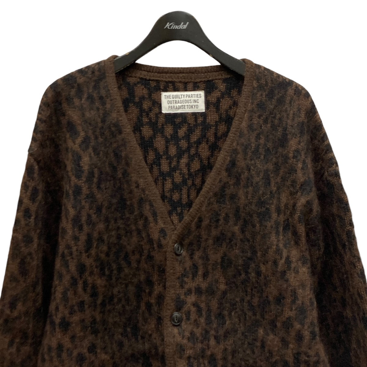 WACKO MARIA(ワコマリア) LEOPARD HEAVY MOHAIR CARDIGANモヘア混レオパードカーディガン ブラウン サイズ L｜【公式】カインドオルオンライン  ブランド古着・中古通販【kindal】